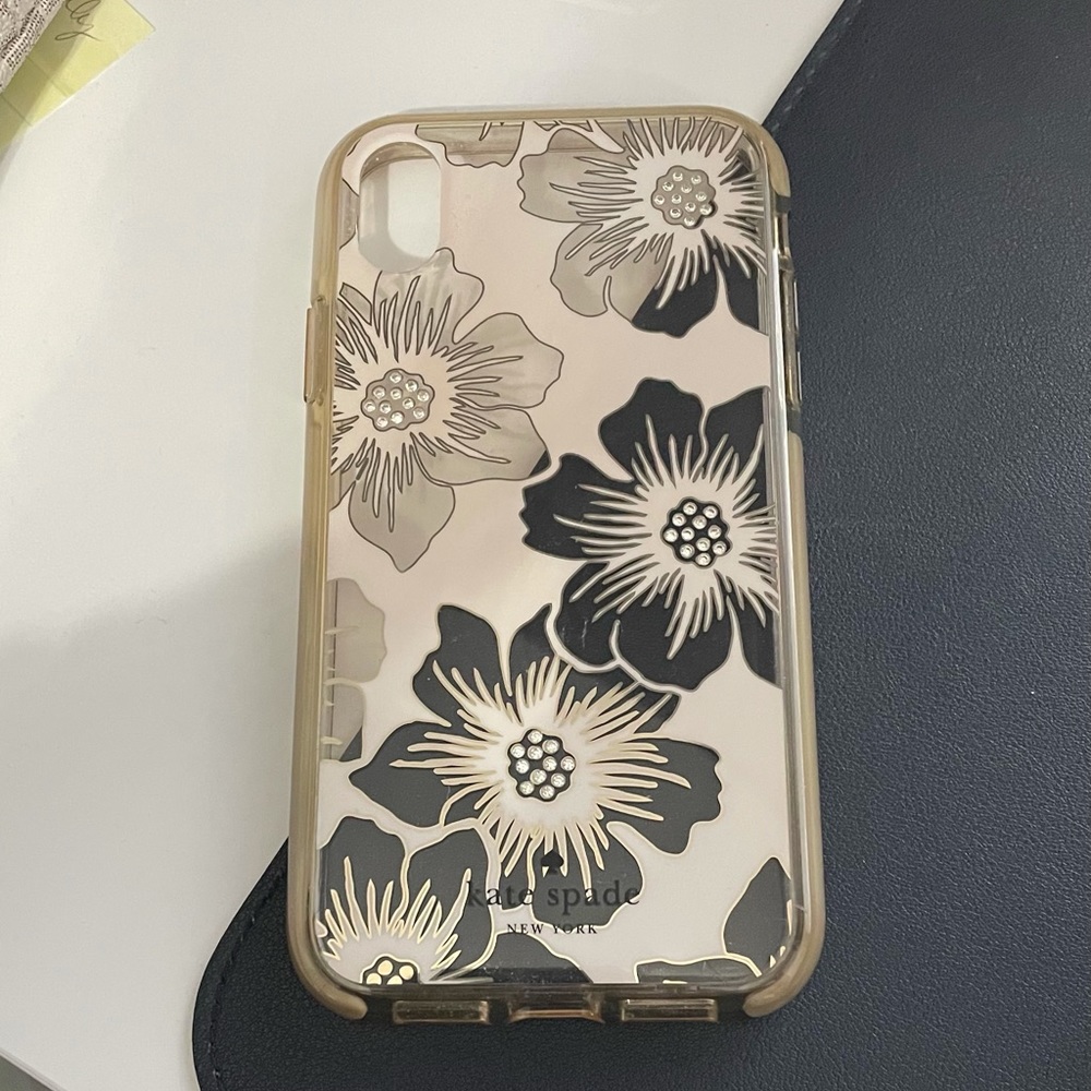 Kate Spade Floral Rhinestone iPhone XR Case